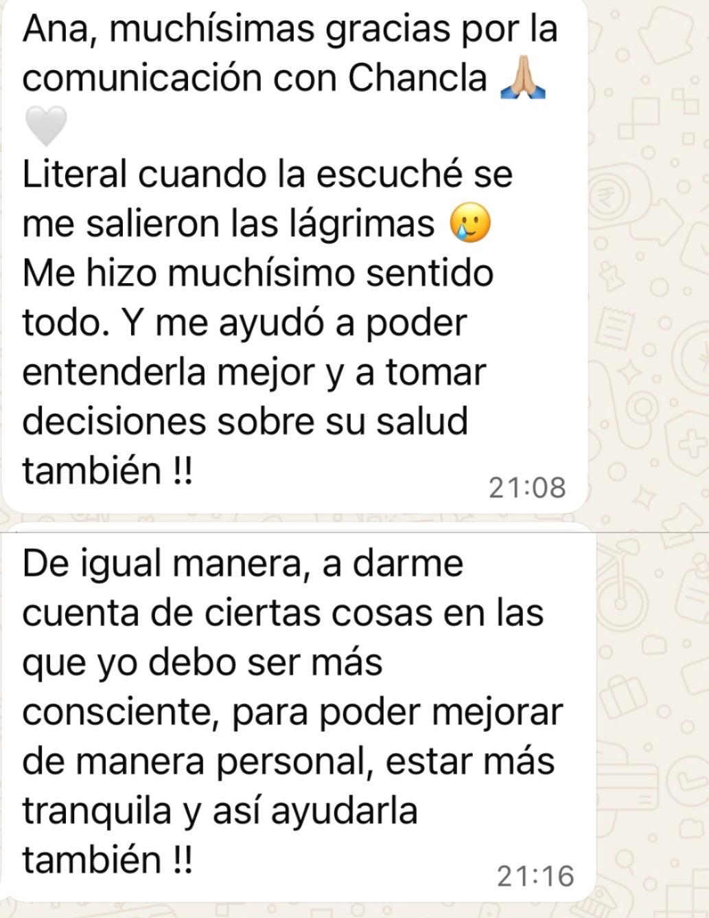 Testimonio sobre una comunicación con su gata